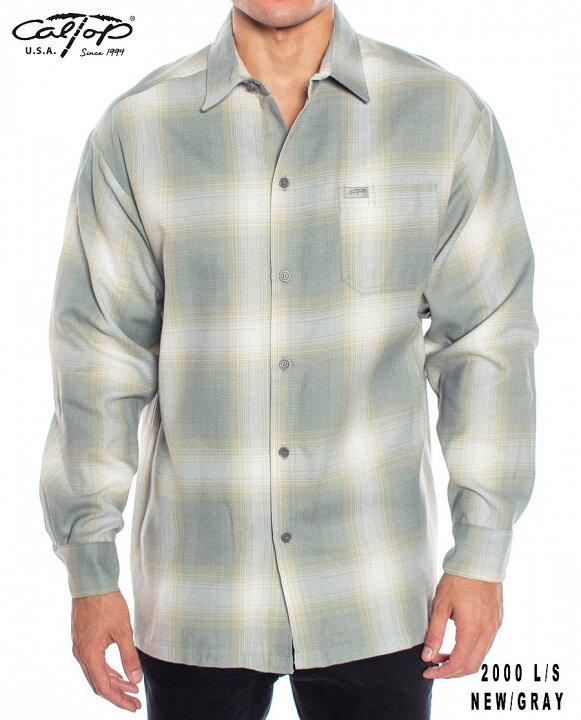 楽天市場】キャルトップ チェックシャツ CALTOP L/S PLAID SHIRT 