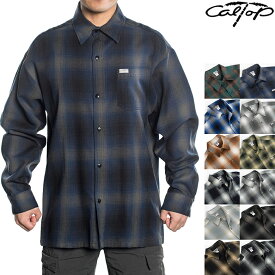 キャルトップ チェックシャツ CALTOP L/S PLAID SHIRT シャツ カルトップ 長袖シャツ ネルシャツ オンブレチェック #2000 CAL TOP