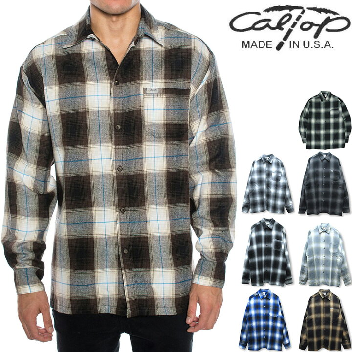 楽天市場】キャルトップ チェックシャツ CALTOP L/S PLAID SHIRT  