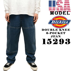 �f�B�b�L�[�Y �_�u���j�[ �f�j�� �p���c DICKIES DOUBLE KNEE 6-POCKET JEAN �f�j���p���c ���[�N�p���c �W�[���Y �{�g���X �����O�X30 �A�����J�K�i PANT 15293