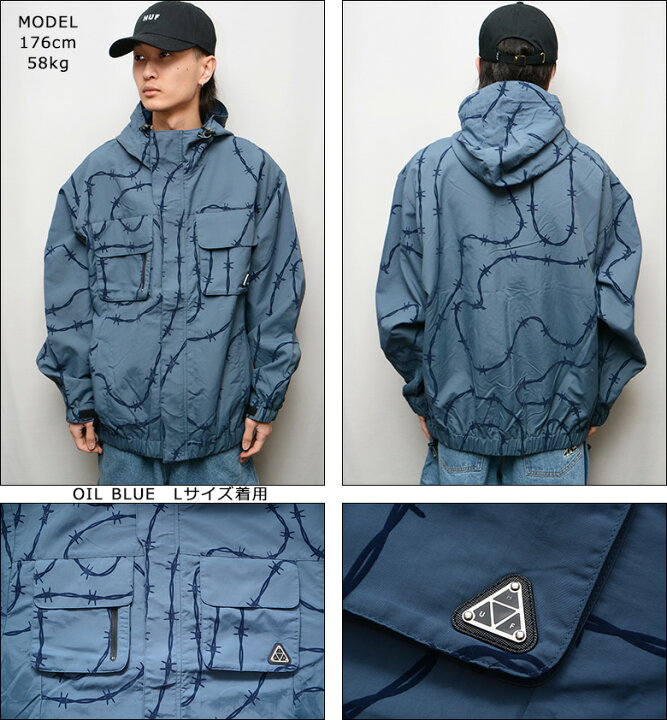 楽天市場】ハフ ジャケット HUF RESERVOIR JACKET フードジャケット  