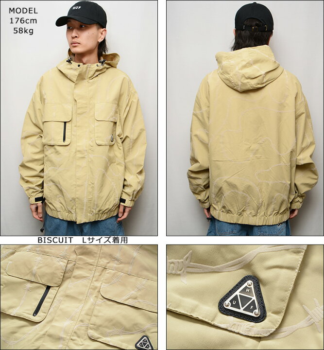 楽天市場】ハフ ジャケット HUF RESERVOIR JACKET フードジャケット 
