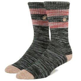 ハフ ソックス HUF EMBROIDERED PL MELANGE SOCK ハイソックス スケーターソックス 靴下 スケーター