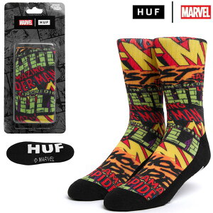 �n�t �\�b�N�X HUF x MARVEL LOGOS SOCK �}�[�x�� �R���{���[�V���� �C�� �R���{ �X�P�[�^�[