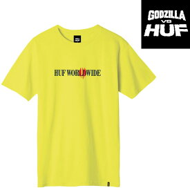 ハフ Tシャツ HUF x GODZILLA CLASSIC H S/S TEE ハフ Tシャツ プリントT 半袖T T-SHIRT ゴジラ コラボレーション スケーター
