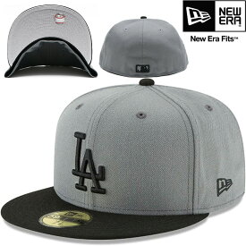 ニューエラ 限定 キャップ 海外限定 日本未発売 NEW ERA 59FIFTY MLB Los Angeles Dodgers Grey / Black ロサンゼルス・ドジャース 正規取扱店 ベースボールキャップ MLB メジャーリーグ ベースボール CAP キャップ 帽子 11591140