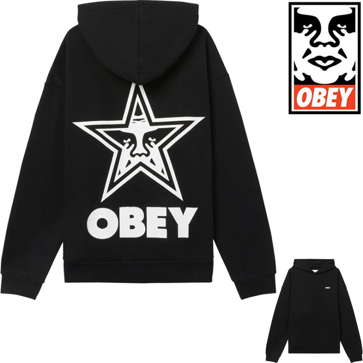 楽天市場】オベイ パーカー OBEY BOLD STAR EXTRA HOOD 正規取扱店 