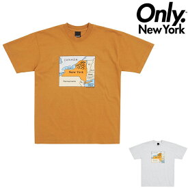 オンリーニューヨーク Tシャツ ONLY NY NY MAP TEE 半袖Tシャツ プリントTシャツ ONLY NEW YORK