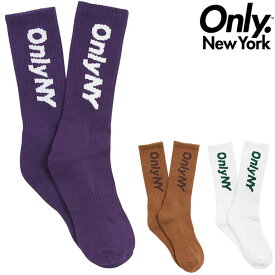 オンリーニューヨーク ソックス ONLY NY BLOCK LOGO SOCKS 靴下 ONLY NEW YORK