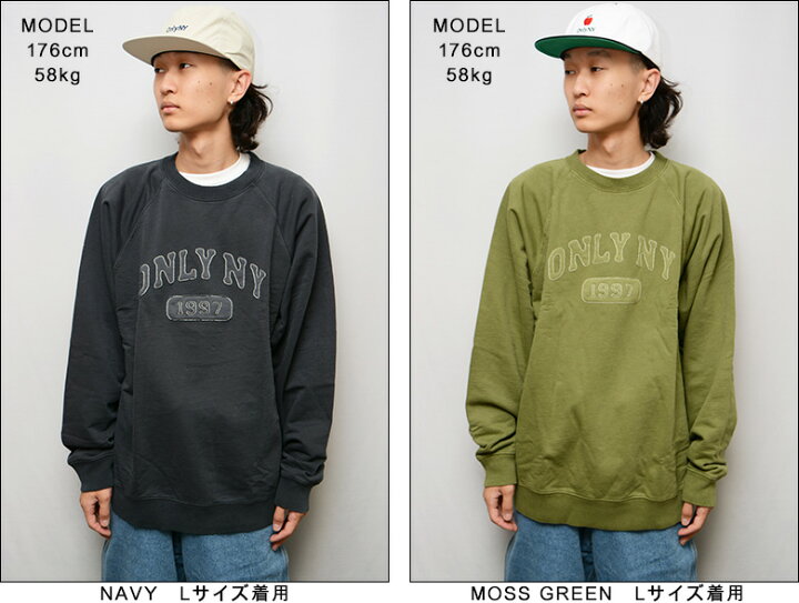 楽天市場】オンリーニューヨーク トレーナー ONLY NY VARSITY RAGLAN  