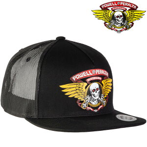 �p�E�G�� �y�����^ �L���b�v POWELL PERALTA WINGED RIPPER TRUCKER ���b�V���L���b�v �X�i�b�v�o�b�N�L���b�v �g���b�J�[ �X�q �x�[�X�{�[���L���b�v SNAPBACK MESH CAP �p�E�G���y�����^ �y12�����̂�����