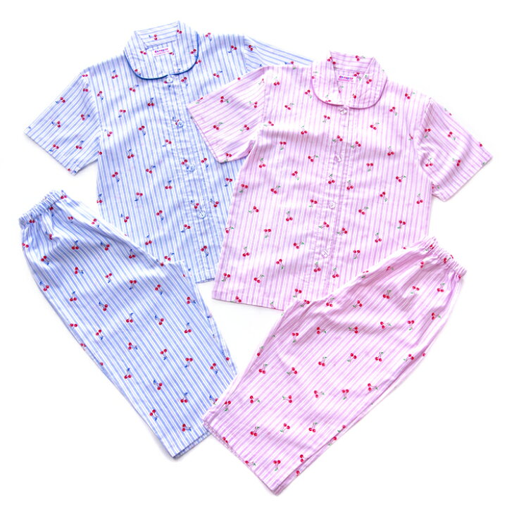 パジャマ キッズ 半袖 腹巻付き メッシュ ベビー服 女の子 綿100 アイボリー 子供服