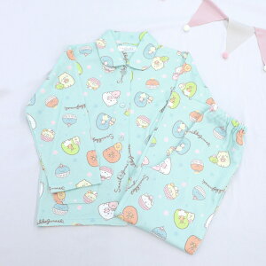 すみっコぐらし キッズ パジャマ 長袖 キルト [ 130cm 140cm 150cm 秋 春 女の子 子供 子供服 子供パジャマ 長袖パジャマ ジュニア ルームウェア 肌側綿 ねこ とんかつ シャツ 女児 ガールズ san-x サ