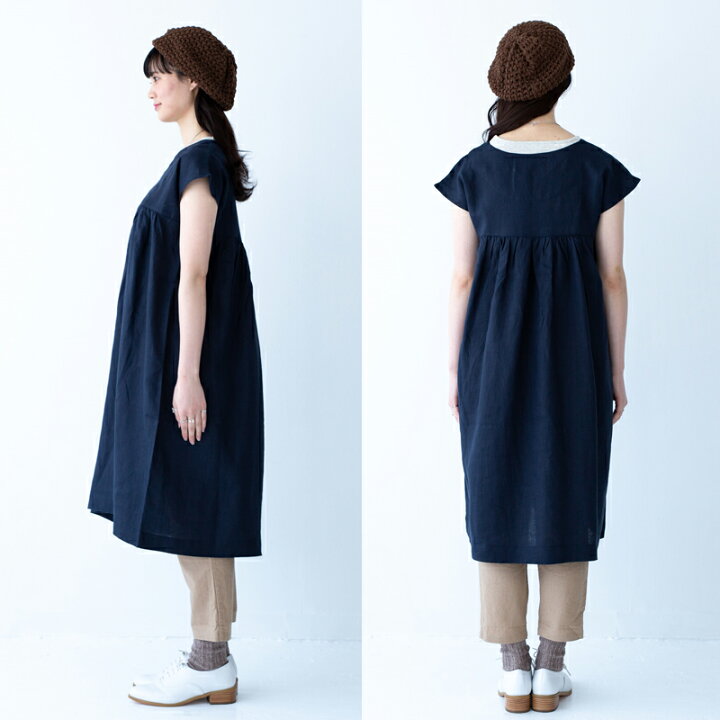 楽天市場 ワンピース 送料無料 リネン100 リネン リネンワンピース リネンワンピ 麻100 麻 麻ワンピース リネンレディースファッション ナチュラル ナチュラルワンピース 無地 森ガール チュニック ワンピ リネン素材 レディース 大人 リネンカフェ Linen