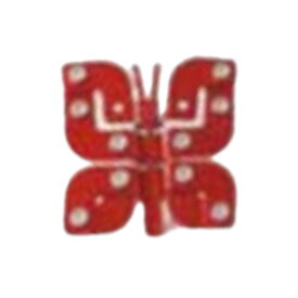 高級感溢れる重厚なブロック。「ザオーブロック　ちょうちょ　赤or青」SDGs サステナブル ブロック おもちゃ 金属 工場 スクラップ アルミ スチームパンク ボルト 部品 アナログ 知育玩具 誕生日 子供 大人 クリスマス プレゼント インテリア