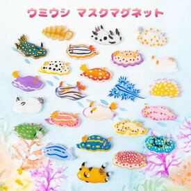 「ウミウシ マグネット 選べる2匹」　海の生き物　アクセサリー　レディース　可愛い　カラフル　日本製　ナチュラル　プチギフト　ギフト