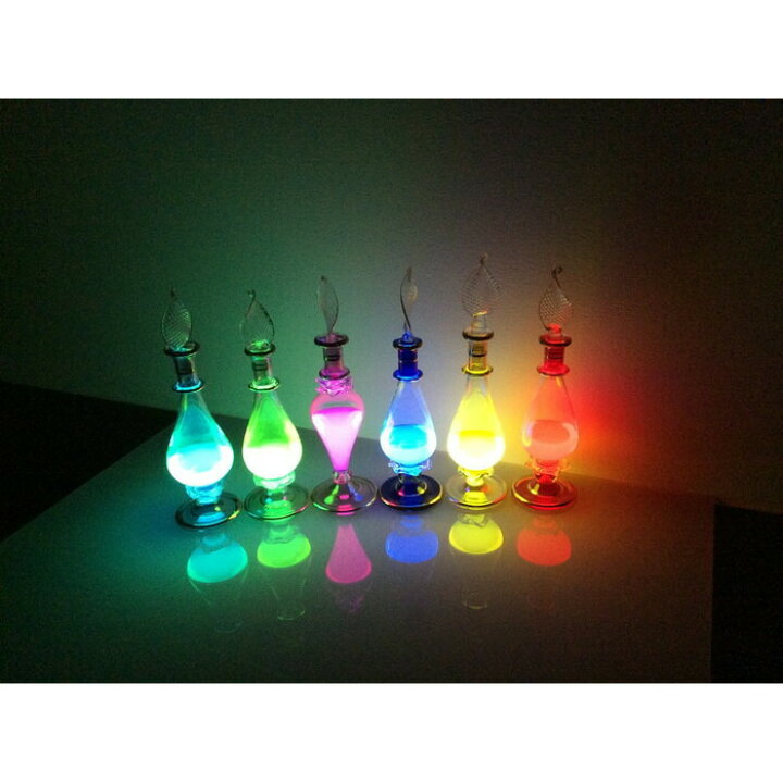 楽天市場 火を使わないキャンドル マジックキャンドル 全6色エジプトガラス キャンドル 火を使わない サイリウム 液 サイリューム 自由研究 キット 夏休み 透明屋パク