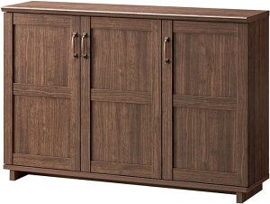 送料無料(沖縄・北海道・離島を除く)☆朝日木材加工 ミドルボード Cosalo 幅115×奥行30.6×高さ78.1cm ブラウン ヴィンテージ調 COC-8012ST-DB