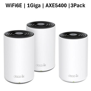 (EkCE)SDGsg͑qɂ蔭@TP-Link Deco XE75 3Pack bVWiFi6E [^[ 2402{2402{574Mbps AXE5400 gCoh IPoE IPv6Ή 3Nۏ؁@TP-Link Deco XE75 3Pack@(k