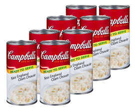 【8缶セット】送料無料(沖縄・北海道・離島を除く)☆SDGs提携協力倉庫より発送 キャンベル　クラムチャウダー　1.36kg x 2缶 4セット Campbell's Clam Chowder Can 1.36kg x 8p