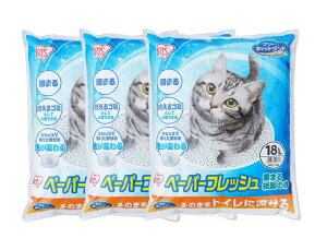 (EkCE)SDGsg͑qɂ蔭@y[p[tbV L 18L 3ZbgPaper Fresh Cat Litter 18L x3 (kC1000~BE2000~ZjSDGsg͑q