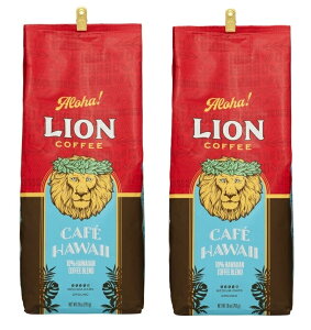 ����������(����E�k�C���E����������)��Lion Cafe Hawaii ���C�I�� �J�t�F �n���C �~�f�B�A�� �_�[�N ���[�X�g �R�[�q�[ �i�� / ������ԁj 793g×2�p�b�N�@Lion Coffee Cafe Hawaii 793g (Ground) x2