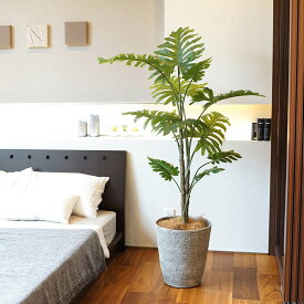 フェイクグリーン 観葉植物 フィロデンドロン [83] 高さ150cm 大型 リアル 人工樹木 光触媒 消臭 抗菌 人工観葉植物 ギフト おしゃれ 造花 インテリア オシャレ プレゼント 新築祝い 引越し祝い 開店祝い 開業祝い 開院祝い パレフローラ