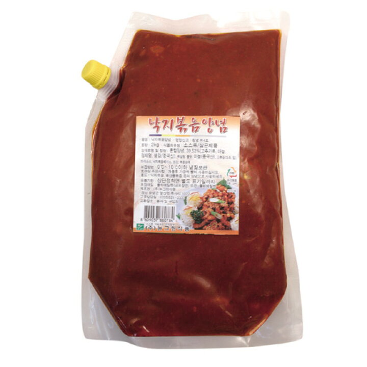 楽天市場 冷蔵 ニューグリーン タコ炒めたれ 2kg 業務用 タレ ソース 炒め料理 韓国調味料 韓国食材 韓国食品 マラソン ポイントアップ祭 八道韓国食品