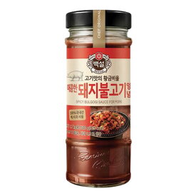 『CJ』白雪 豚プルコギ たれ・辛口(500g)BBQ 豚肉 プルコギソース 炒め物 韓国調味料 韓国食材 マラソン ポイントアップ祭