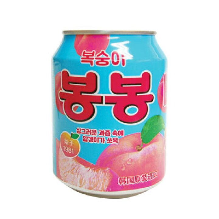 楽天市場 ヘテ おろし桃ジュース ピーチジュース 缶 238ml 1個 すりおろしもも 果実ジュース 韓国飲料 韓国ドリンク 韓国飲み物 韓国食品マラソン ポイントアップ祭 八道韓国食品