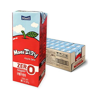 【まとめ買いお得★1個当り126円】 マエイル ピクニック りんごゼロ 1BOX=200ml×24個 韓国ドリンク韓国食品カロリーゼロ 糖質ゼロ