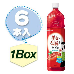 �y�܂Ƃߔ��������z LOTTE �����̓U�N�����D�� ������W���[�X 1BOX=1.5L×6�{�EPET ���b�e �؍����� �؍��H�i