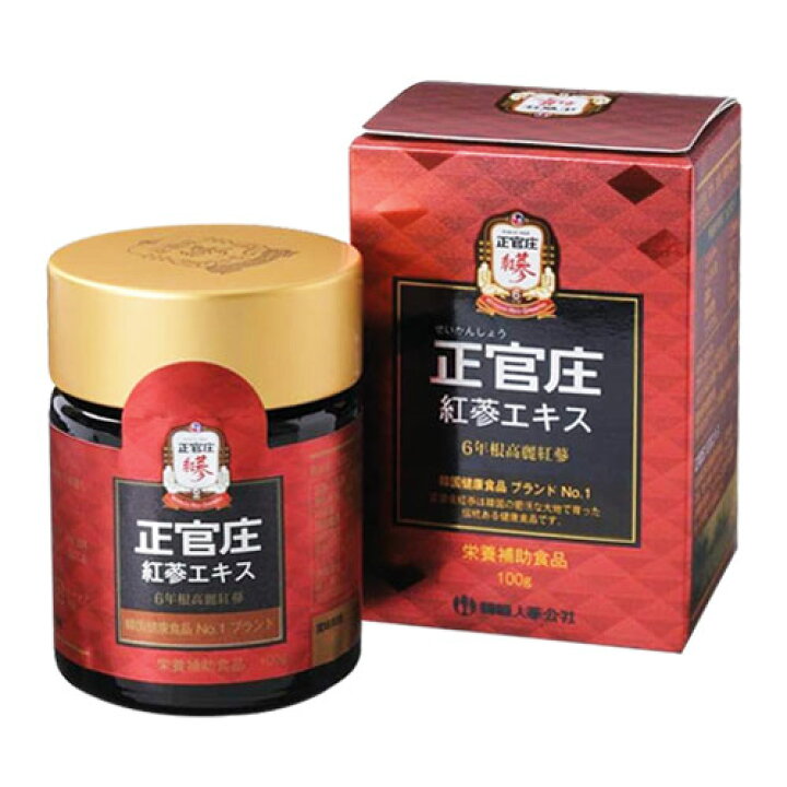 楽天市場】正官庄 紅参エキス (100g) 日本仕様ジョンガンジャン 6年根 