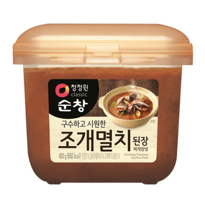 『清浄園』スンチャンあさりいわし入り チゲ専用テンジャン(450g) チゲ用味噌あさり だし 淳昌 デンジャン 韓国調味料 韓国料理 韓国食材 韓国食品マラソン ポイントアップ祭 八道韓国食品 『清浄園』スンチャンあさりいわし入り チゲ専用テンジャン(450g) チゲ用味噌あさり だし 淳昌 デンジャン 韓国調味料 韓国料理 韓国食材 韓国食品マラソン ポイントアップ祭