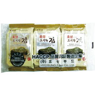 ヒョソン 味付けのり 弁当用のり 1個(9枚入×3パック)おすすめのり 韓国海苔 韓国食品 $