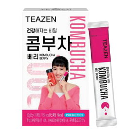 『TEAZEN』ティーゼン コンブチャ ベリー味(5g×10包)コンブ茶 ダイエット 酵素ドリンク 酵素ダイエット 乳酸菌 韓国食品 健康飲料マラソン ポイントアップ祭