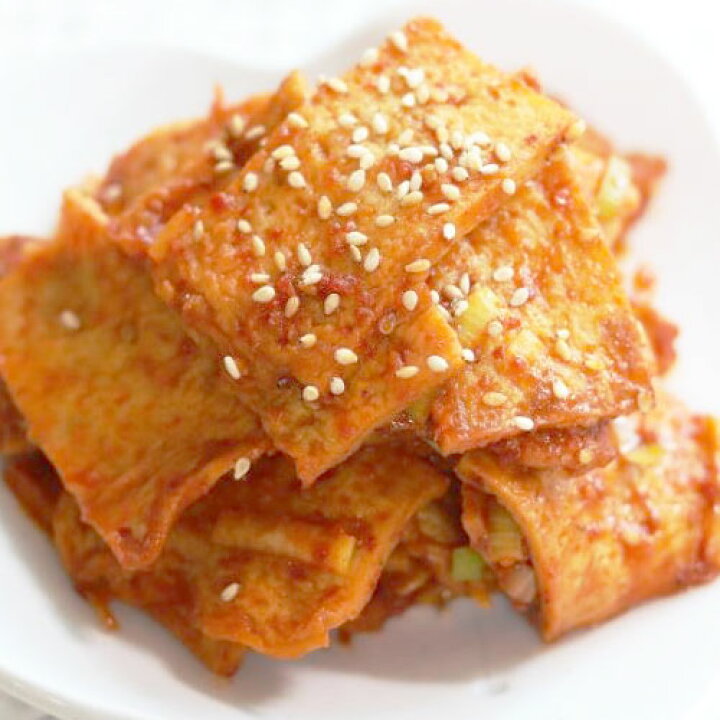 楽天市場 冷蔵 自家製 おでん炒め やや辛口 0g 惣菜 韓国おかず おでん お弁当 おつまみ さつま揚げ 辛口 韓国料理 韓国食品マラソン ポイントアップ祭 八道韓国食品