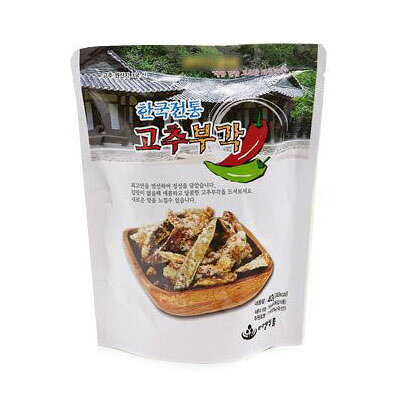 バダセム ゴチュブガク 唐辛子揚げ (40g)唐辛子 おつまみ おかず 韓国食材 韓国食品