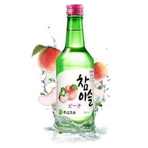 JINRO チャミスル ピーチ焼酎 360ml×1本リキュール 桃味 フルーツ焼酎 韓国お酒 韓国食品