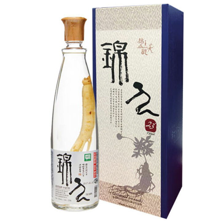 楽天市場】錦山人参酒 720ml×1本高麗人参酒 薬酒 韓国酒 韓国食品 楽 