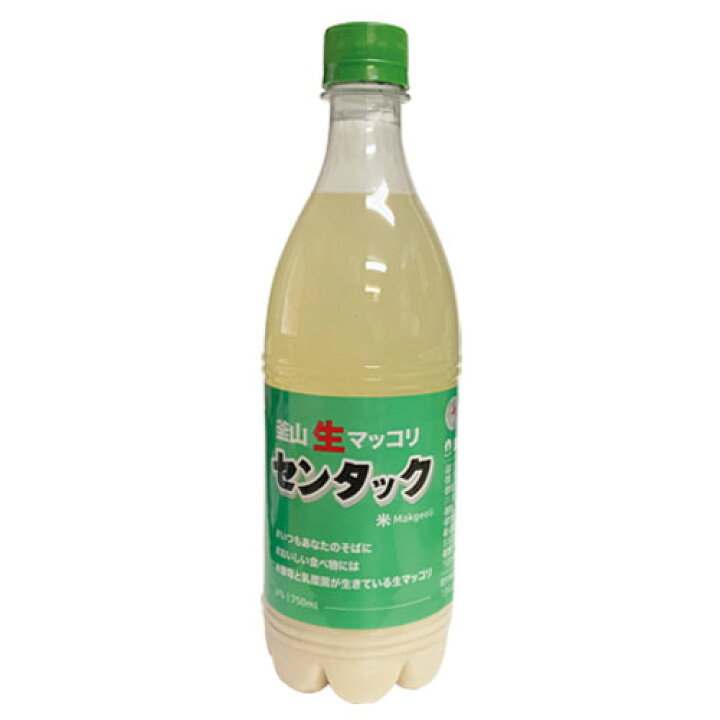 楽天市場 冷蔵 釜山 生濁マッコリ 生マッコリ 750ml 1本 Pet センマッコリ お酒 米酒 発酵酒 伝統酒 韓国酒 韓国お酒 韓国食品マラソン ポイントアップ祭 八道韓国食品
