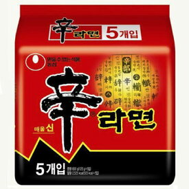 農心 辛ラーメン 120g×5個 NONG SHIM シンラーメン 辛い韓国ラーメン インスタントラーメン 韓国食品 #