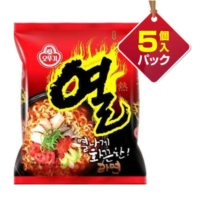楽天市場】オットギ ヨルラーメン 熱ラーメン 辛口 (120g×5個入り 