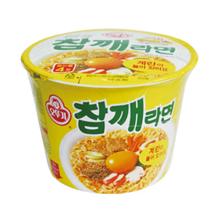 楽天市場 オットギ チャムケラーメン ごまラーメン カップ麺 110g 1個 韓国ラーメン インスタントラーメン カップ麺マラソン ポイントアップ祭 八道韓国食品
