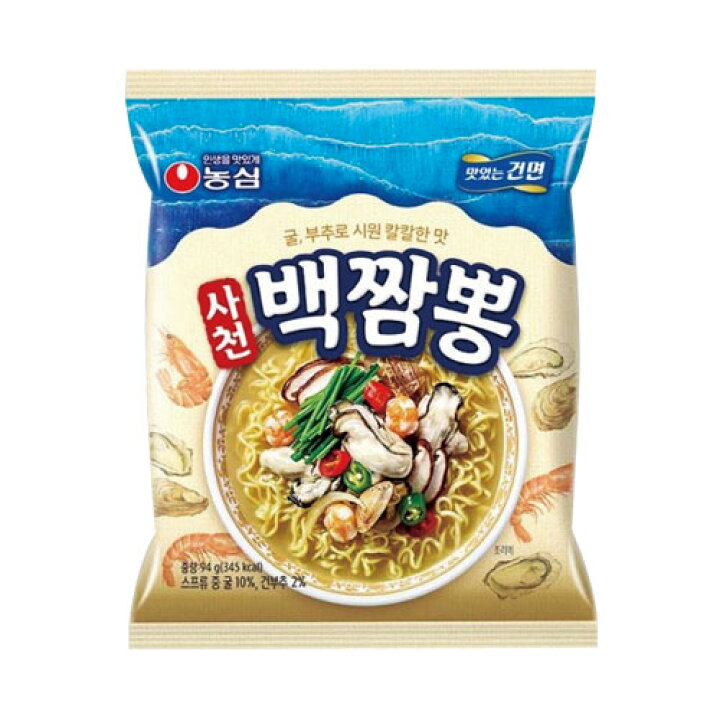 楽天市場 農心 四川 ペクチャンポン 94g 1個 四川白チャンポンインスタントラーメン カキ 海鮮 おいしい 韓国ラーメンマラソン ポイントアップ祭 八道韓国食品