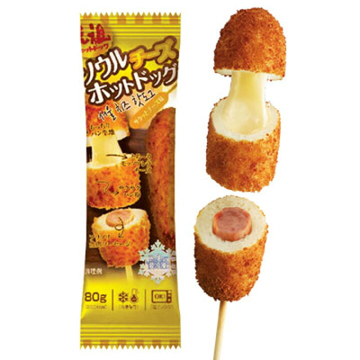 楽天市場 冷凍 ソウル チーズホットドッグ チーズ ソーセージ味 80g 1本 モッツアレラチーズ 魚肉ソーセージチジュハッドグ アメリカンドッグ 韓国屋台フードマラソン 八道韓国食品