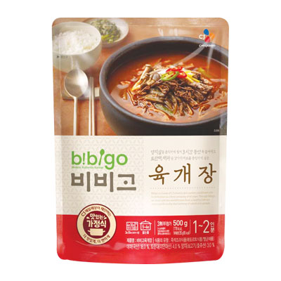 『CJ』bibigo韓飯ユッケジャン(500g・辛さ2) ビビゴ レトルト 韓国スープ 韓国鍋 チゲ鍋 韓国料理 韓国食材 韓国食品マラソン  ポイントアップ祭　スーパーセール | 八道韓国食品