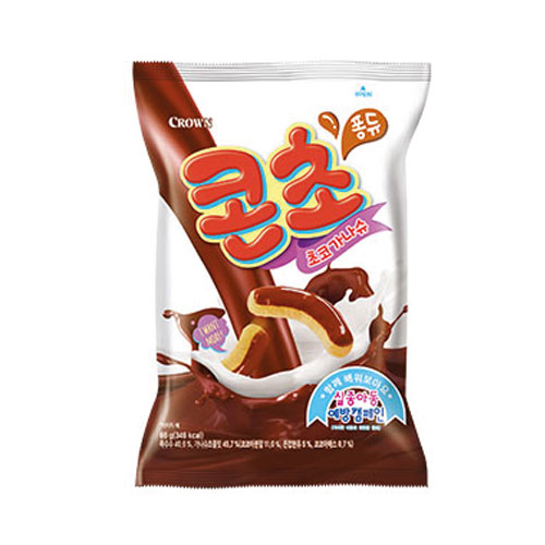 『クラウン』コンチョ・チョコ味(66g)<br>チョコクリームスナック CROWN スナック お菓子 韓国お菓子<br>マラソン ポイントアップ祭