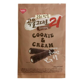 『KEMY 』焼きたて穀物そのまま21 クリスピーロール菓子 クッキー＆クリーム (150g) 韓国産穀物 ヘルシーなお菓子 韓国お菓子 韓国食品スーパーセール ポイントアップ祭
