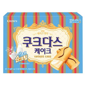 『クラウン』ククダスのケーキ 77g (5個入) 個包装 ホワイトクリーム入り フワフワ ブッセ 韓国お菓子マラソン ポイントアップ祭 スーパーセール